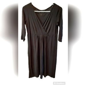 Eileen Fisher Black Silk Dress size XS